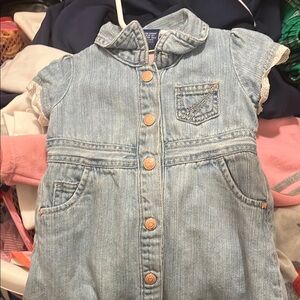Denim Kids Jacket with Cap Sleeves